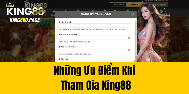 Những ưu điểm khi tham gia King88